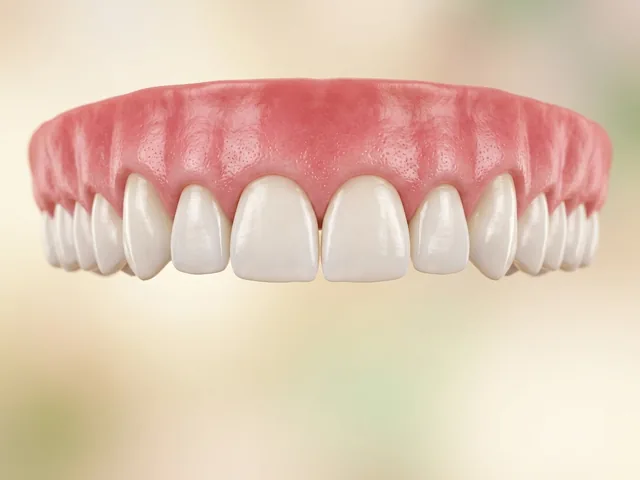 Healthy, full-height protected teeth
