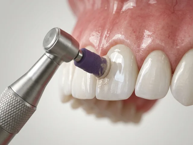 Polishing a tooth to a smooth shine