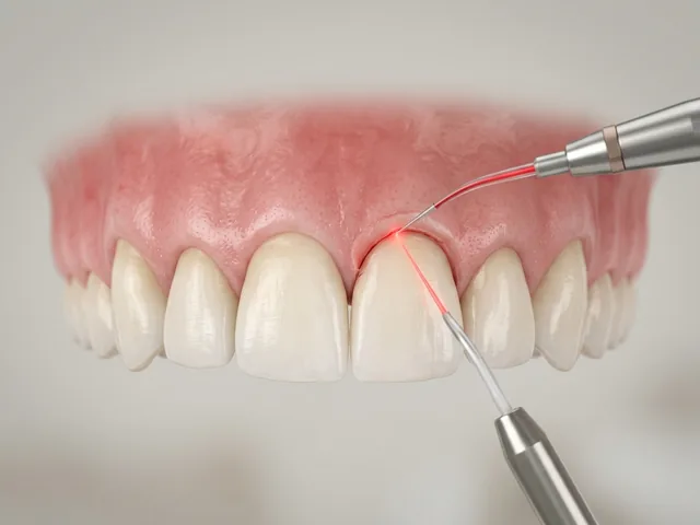 Soft-tissue laser sculpting the gumline