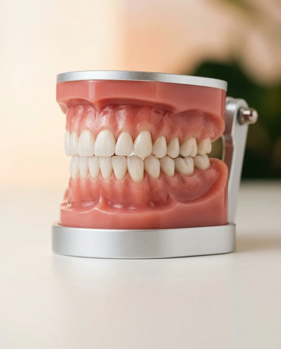 Full mouth restoration model at Just Smile Miami
