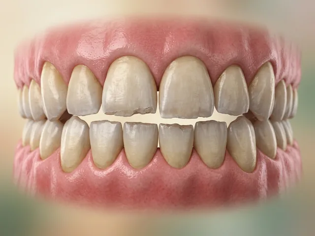 Dientes desgastados, planos y astillados por rechinar